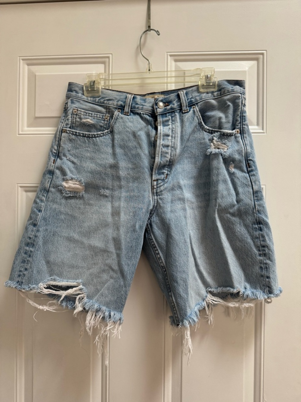 Madewell Essex Long Baggy Denim Jean Shorts